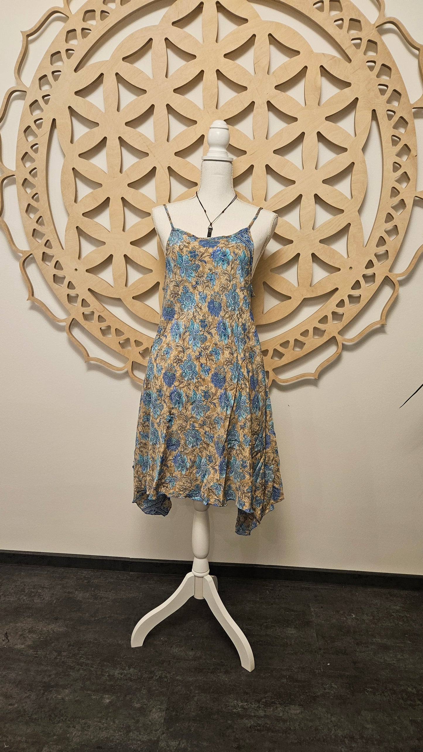 Silk Short Dress Parvati Goddess