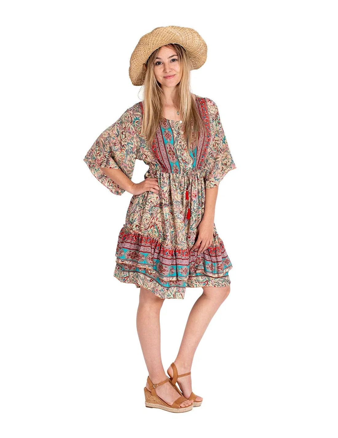 Silk Hera Goddess Short Dress / Tunic