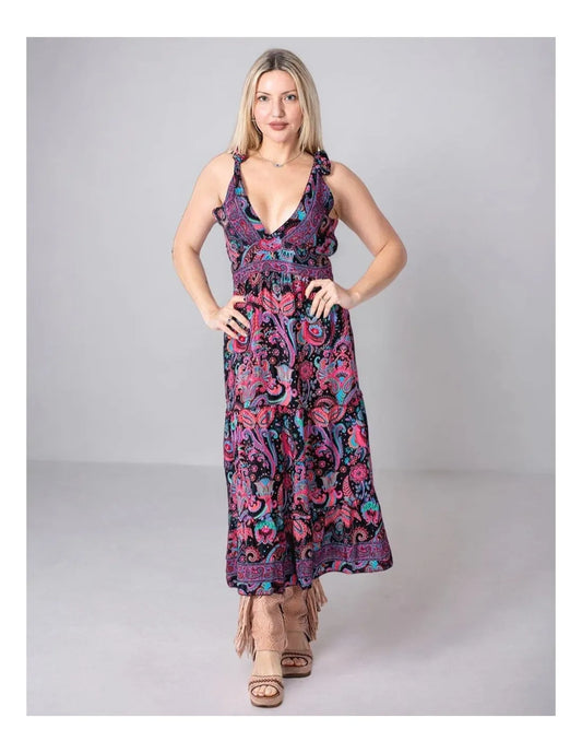 Svilena bohemska obleka Afrodita