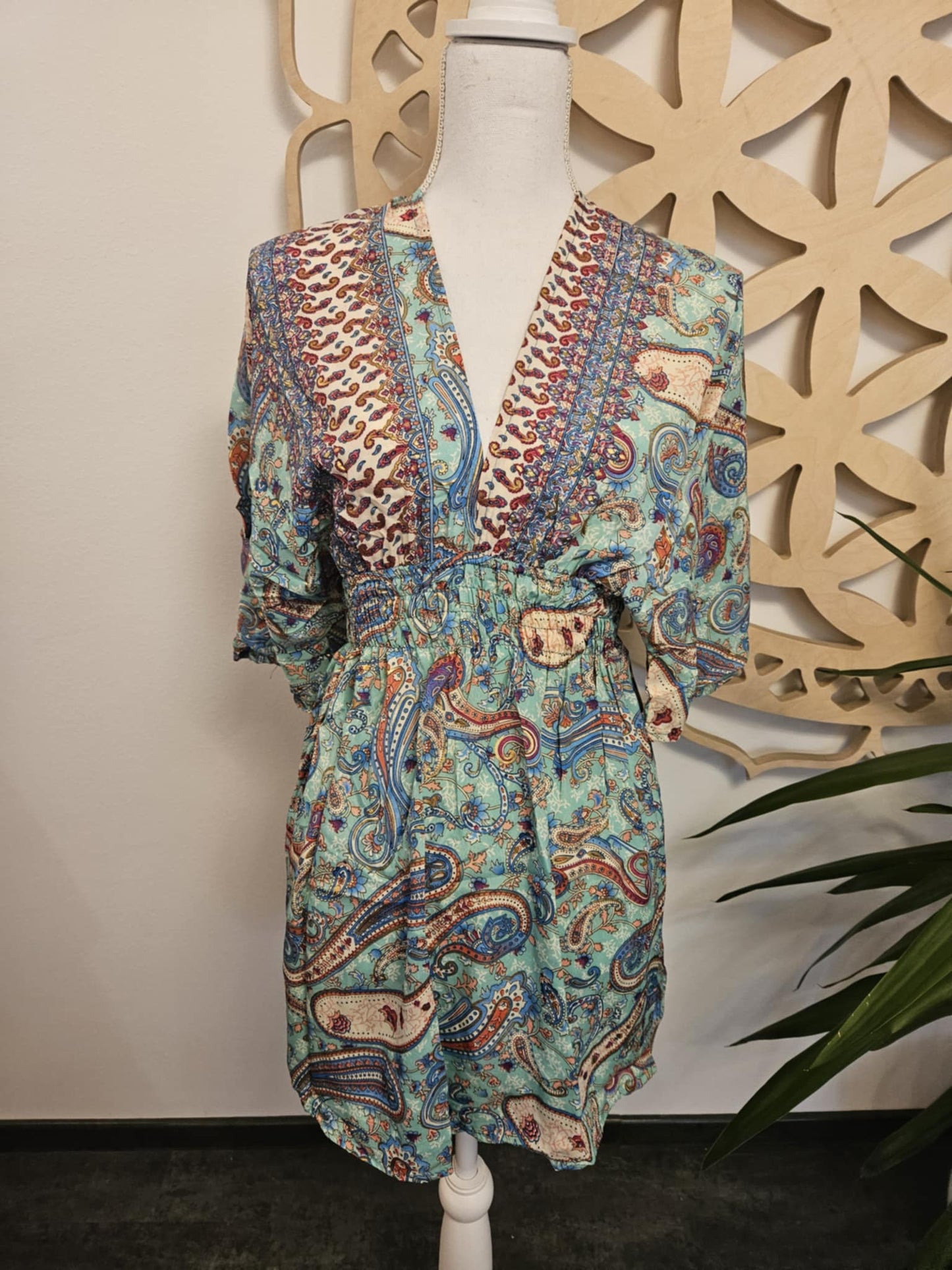 Silk Tunic Diana Goddess LIGHT BLUE