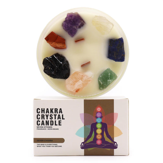 Velika kristalna sveča za čakre 🕯️✨