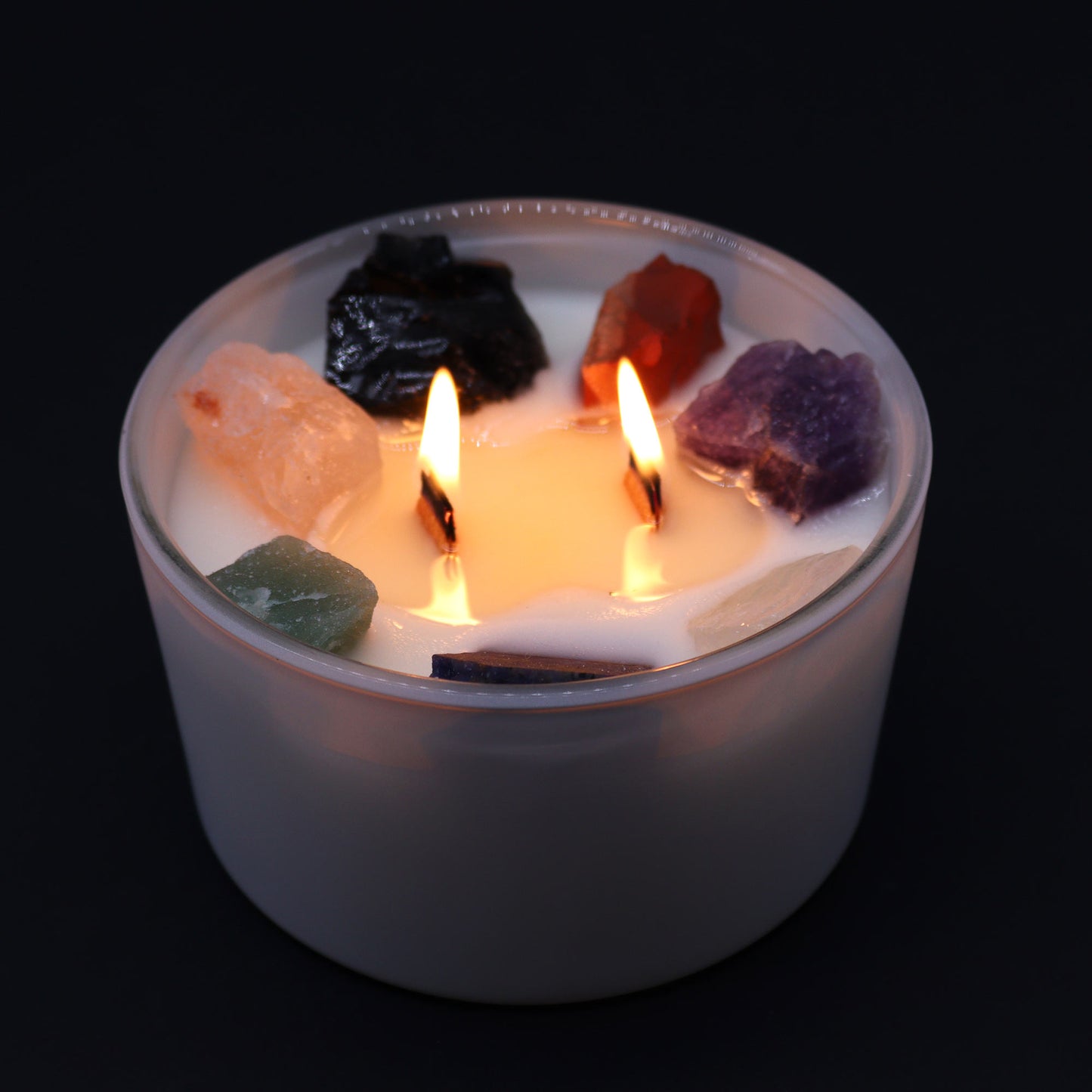 Velika kristalna sveča za čakre 🕯️✨