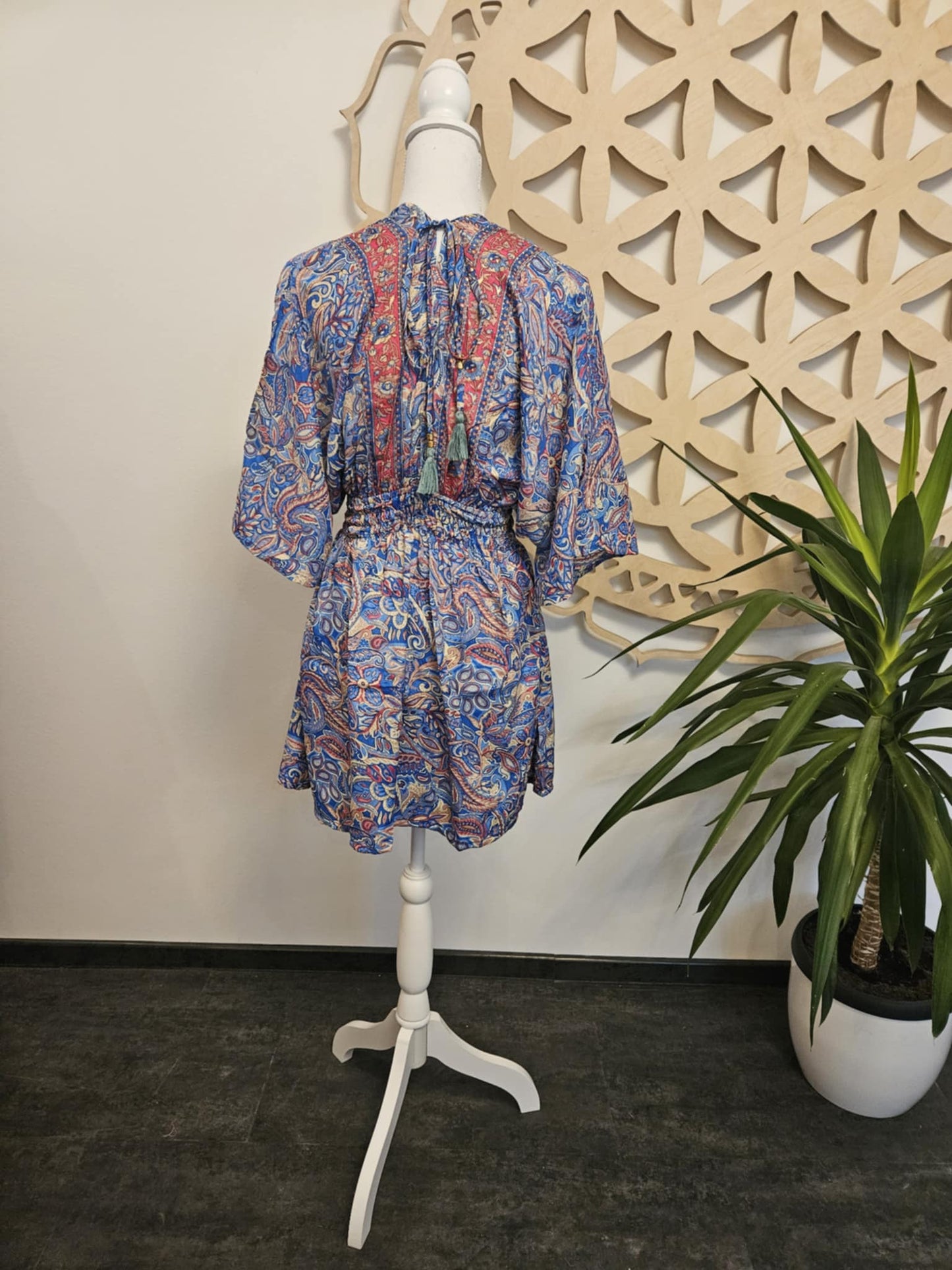 Silk Tunic Diana Goddess BLUE - PINK