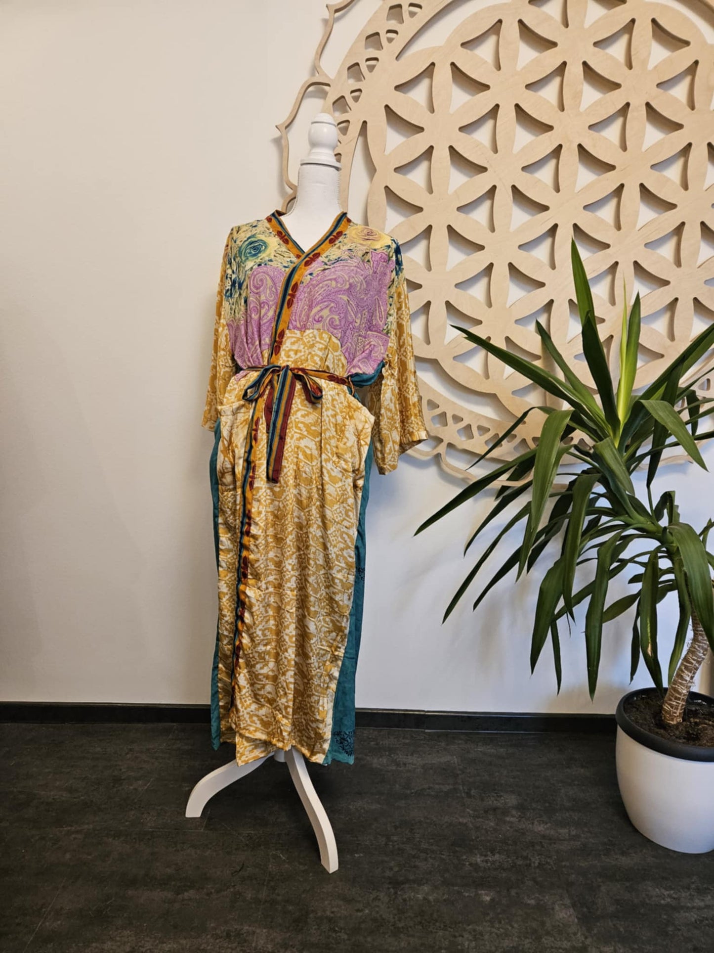 Svileni kimono boginje Venere - recikliran sari - 3