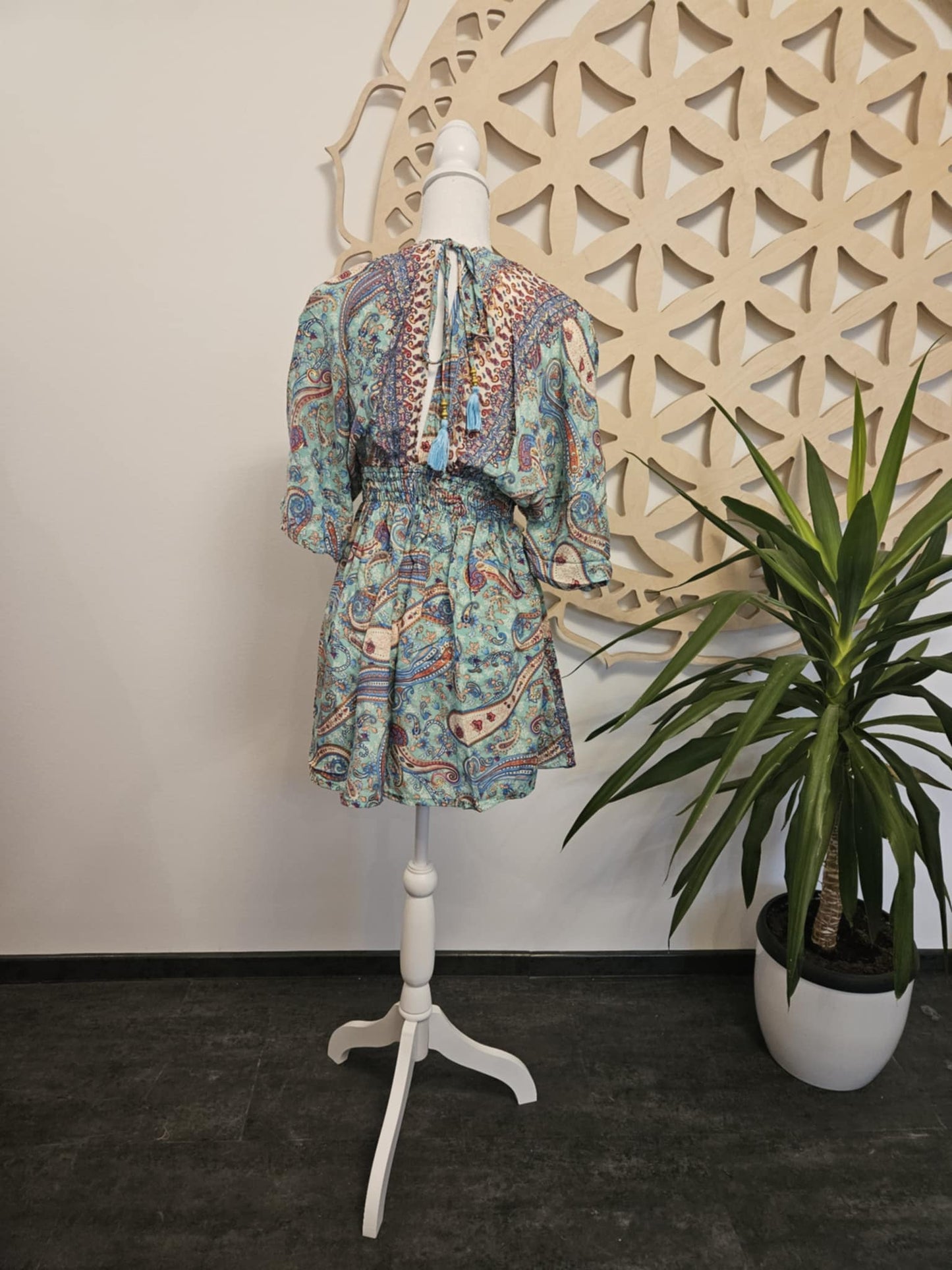 Silk Tunic Diana Goddess LIGHT BLUE