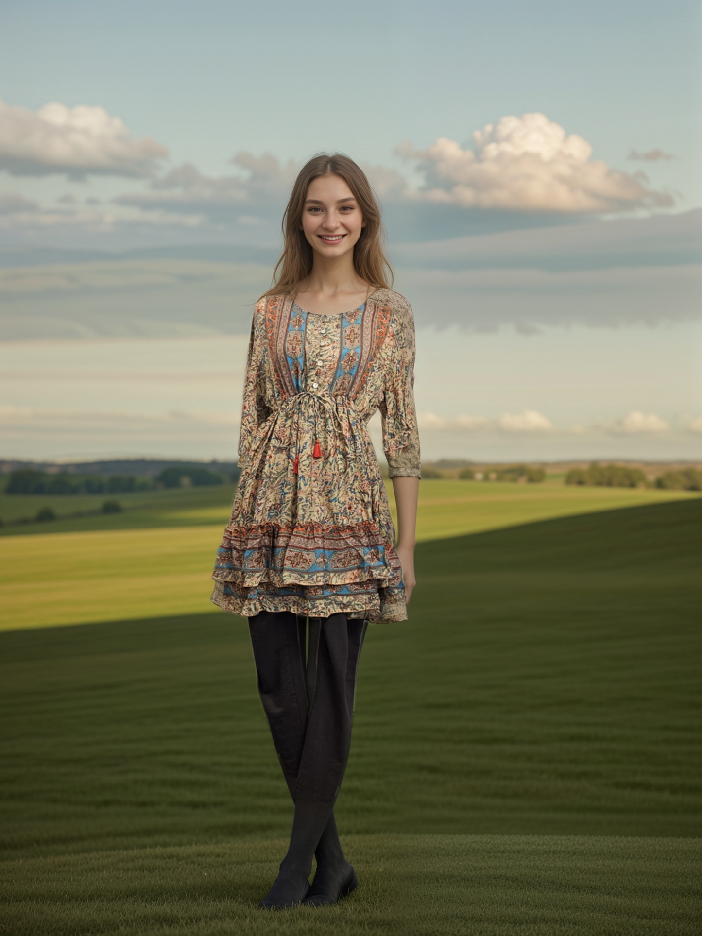 Silk Hera Goddess Short Dress / Tunic